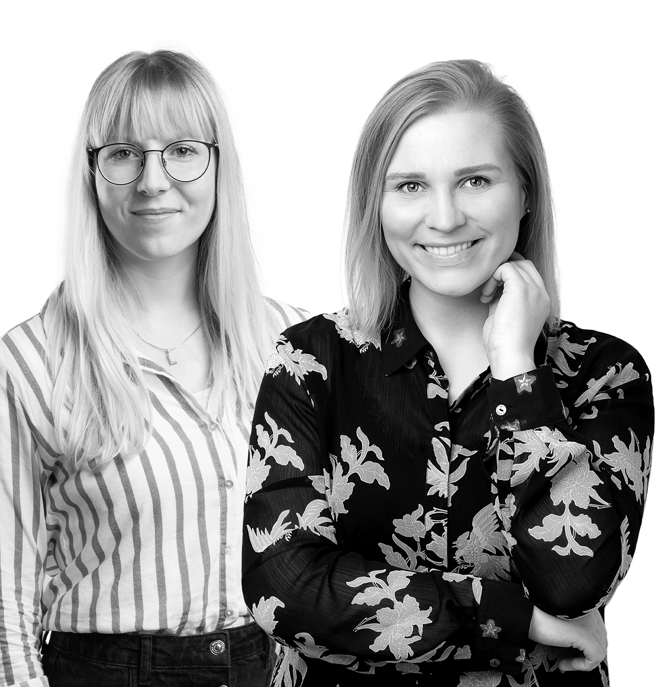 Das Team von Mondelli Studio: Geschäftsführerin Regina und Fotografin Lisa in ihrem Fotostudio in Würzburg.